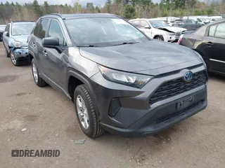 2021 Toyota RAV4 Hybrid LE with VIN 4T3LWRFV3MU041338, listed as a IAAI auction lot 42106979 with 48,765 mi miles. Bid and sale history available at carsss.com. Image 1.