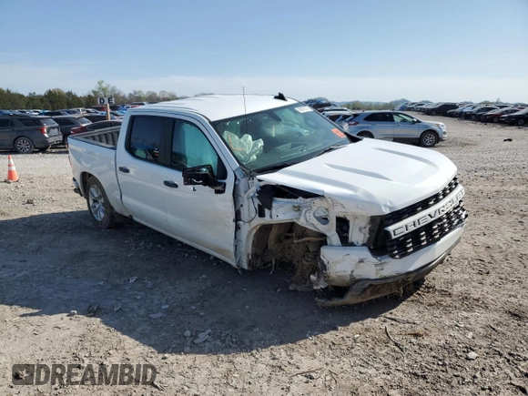 2022 Chevrolet Silverado 1500 Custom with VIN 1GCPWBEK0NZ140135, listed as a Copart auction lot 50816375 with 85,815 mi miles and Salvage Title. Bid and sale history available at DreamBid. Image 4.