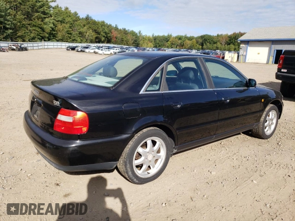 1999 Audi A4 with VIN WAUED28D8XA056525, listed as a Copart auction lot 72055614 with 179,261 mi miles and Salvage Title. Bid and sale history available at carsss.com. Image 3.