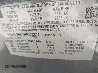 2013 Chevrolet Equinox LT z VIN 2GNFLEEK2D6275804, wystawiony jako IAAI lot #41580370 z przebiegiem 120 958 mil mil oraz . Historia ofert i sprzedaży dostępna na DreamBid. Obrazek 9.