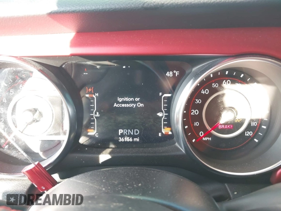2022 Jeep Wrangler Unlimited Rubicon with VIN 1C4HJXFN4NW123803, listed as a IAAI auction lot 40994742 with 36,156 mi miles and . Bid and sale history available at DreamBid. Image 7.