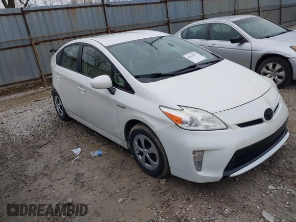 2013 Toyota Prius One with VIN JTDKN3DUXD5544751, listed as a IAAI auction lot 42019257 with 154,450 mi miles and . Bid and sale history available at carsss.com. Image 1.