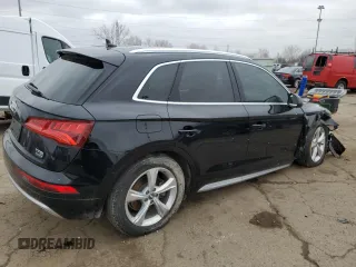 2018 Audi Q5 Premium Plus with VIN WA1BNAFY1J2023249, listed as a Copart auction lot 46824104 with 78,832 mi miles and Salvage Title. Bid and sale history available at carsss.com. Image 3.