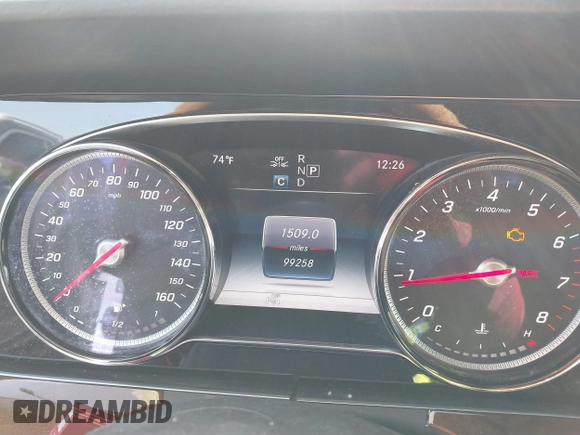 2019 Mercedes-Benz E-Class E 300 with VIN WDDZF4JBXKA597397, listed as a IAAI auction lot 41724672 with 99,258 mi miles. Bid and sale history available at carsss.com. Image 7.