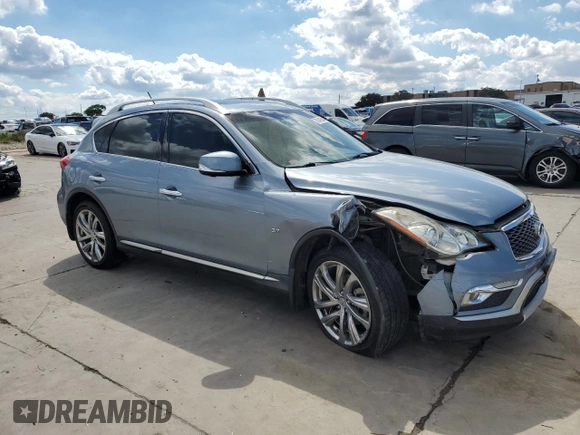 2017 Infiniti QX50 with VIN JN1BJ0RP4HM382093, listed as a Copart auction lot 70749584 with 91,125 mi miles and Salvage Title. Bid and sale history available at carsss.com. Image 4.