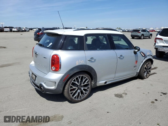 2014 MINI Countryman John Cooper Works with VIN WMWXD1C54EWS34594, listed as a Copart auction lot 55201045 with 94,899 mi miles and Salvage Title. Bid and sale history available at DreamBid. Image 3.