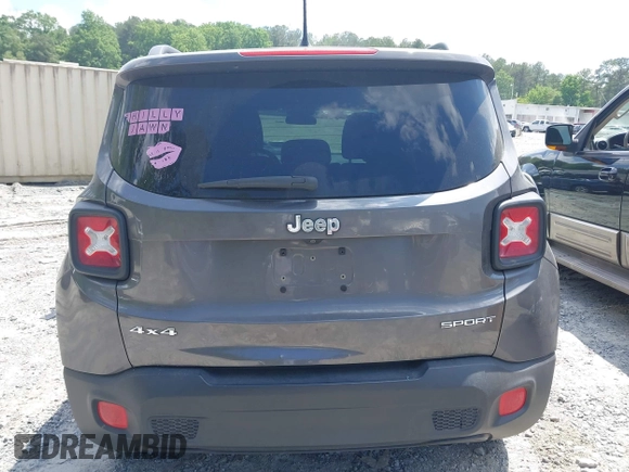 2017 Jeep Renegade Sport with VIN ZACCJBAB4HPG09720, listed as a IAAI auction lot 42234063 with 149,341 mi miles and . Bid and sale history available at DreamBid. Image 16.