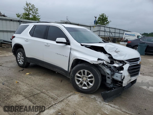 2020 Chevrolet Traverse LT Cloth z VIN 1GNERGKW7LJ317236, wystawiony jako Copart lot #58713465 z przebiegiem 79 070 mil mil oraz Szkoda całkowita • Salvage title. Historia ofert i sprzedaży dostępna na DreamBid. Obrazek 4.