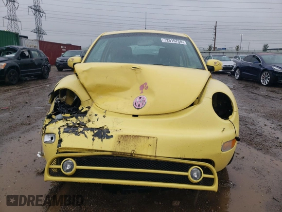 2005 Volkswagen New Beetle Coupe GLS with VIN 3VWCK31C55M409937, listed as a Copart auction lot 72615724 with 63,615 mi miles and Salvage Title. Bid and sale history available at carsss.com. Image 5.