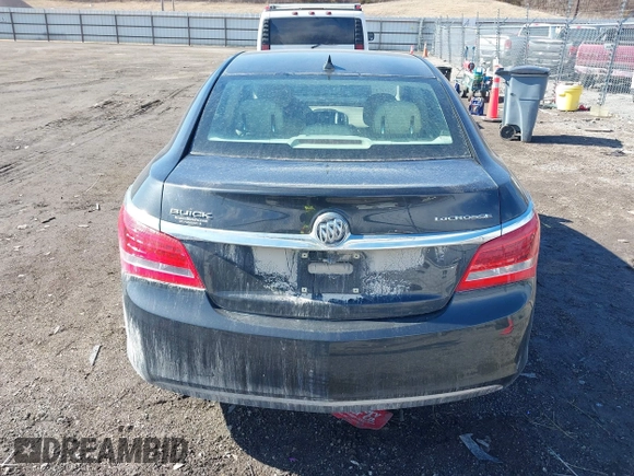 2014 Buick LaCrosse with VIN 1G4GA5GR4EF107825, listed as a IAAI auction lot 41675757 with 137,480 mi miles and . Bid and sale history available at DreamBid. Image 16.
