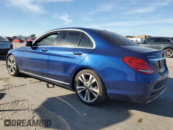 2018 Mercedes-Benz C 350e with VIN 55SWF4HB6JU262726, listed as a Copart auction lot 80321474 with 113,440 mi miles and Clean title. Bid and sale history available at DreamBid. Image 2.