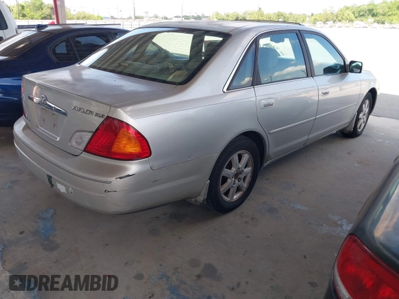 2001 Toyota Avalon XL z VIN 4T1BF28B71U120831, wystawiony jako IAAI lot #42299159 z przebiegiem 220 936 mil mil oraz . Historia ofert i sprzedaży dostępna na DreamBid. Obrazek 4.