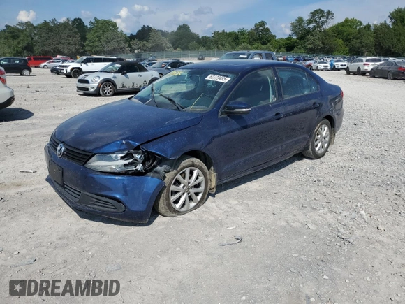 2012 Volkswagen Jetta SE with VIN 3VWDP7AJ7CM062149, listed as a Copart auction lot 62779485 with 154,771 mi miles and Salvage title. Bid and sale history available at DreamBid. Image 1.