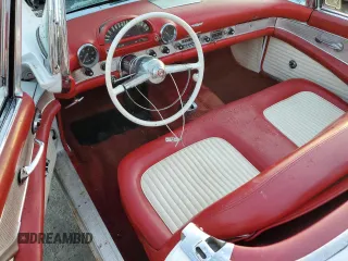 1955 Ford Thunderbird with VIN P5FH131649, listed as a Copart auction lot 78360154 with 35,746 mi miles and Salvage Title. Bid and sale history available at DreamBid. Image 8.