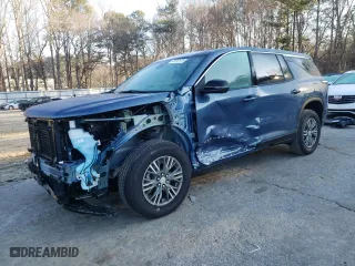 2024 Chevrolet Traverse FWD LS with VIN 1GNEREKS6RJ168327, listed as a Copart auction lot 46338135 with 11,017 mi miles and Salvage Title. Bid and sale history available at carsss.com. Image 1.