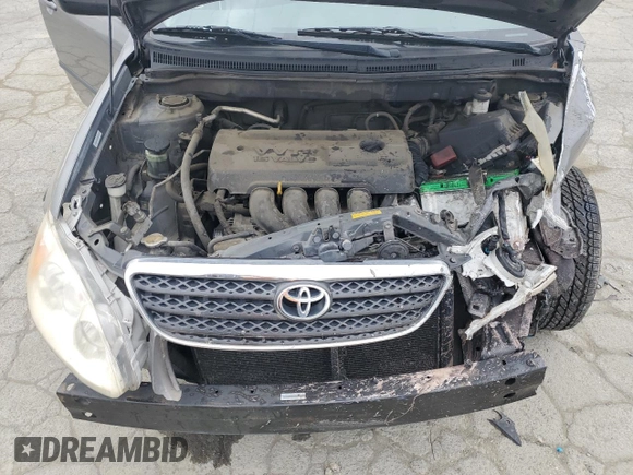 2005 Toyota Corolla CE with VIN 1NXBR32E25Z441570, listed as a Copart auction lot 53280105 with 206,619 mi miles and Salvage Title. Bid and sale history available at DreamBid. Image 12.