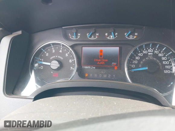 2013 Ford F-150 XL with VIN 1FTFX1EF3DFC95705, listed as a IAAI auction lot 42120940 with 118,955 mi miles. Bid and sale history available at carsss.com. Image 7.