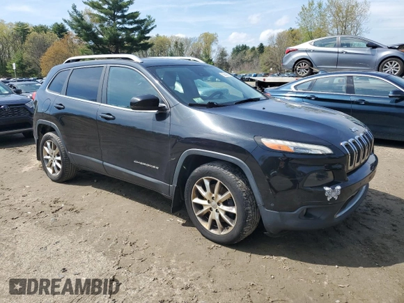 2014 Jeep Cherokee Limited with VIN 1C4PJLDS6EW134220, listed as a Copart auction lot 55585885 with 117,766 mi miles and Clean title. Bid and sale history available at DreamBid. Image 4.