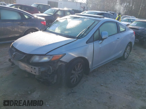 2012 Honda Civic Cpe EX-L with VIN 2HGFG3B05CH514755, listed as a IAAI auction lot 41131533 with 391,755 mi miles. Bid and sale history available at carsss.com. Image 14.