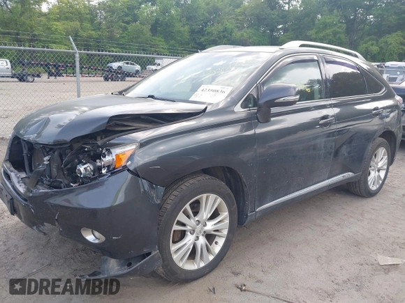 2010 Lexus RX 450h with VIN JTJBC1BA1A2407503, listed as a IAAI auction lot 42350836 with 203,687 mi miles and . Bid and sale history available at DreamBid. Image 2.