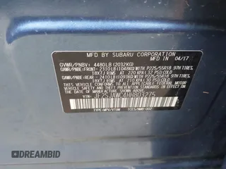 2017 Subaru Forester Touring with VIN JF2SJAWC4HH803275, listed as a IAAI auction lot 42109087 with 114,532 mi miles and . Bid and sale history available at DreamBid. Image 9.