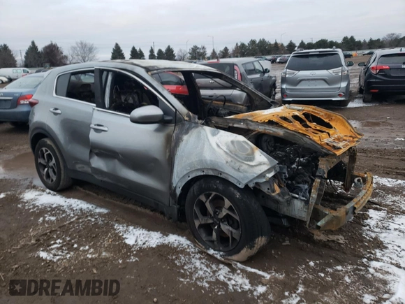 2020 Kia Sportage LX with VIN KNDPM3AC3L7737816, listed as a Copart auction lot 85475134 with Not Provided miles and Non Repairable. Bid and sale history available at DreamBid. Image 4.