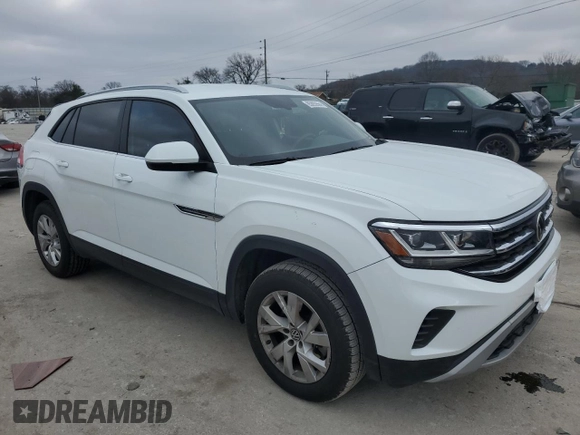 2020 Volkswagen Atlas S with VIN 1V2GC2CA3LC231210, listed as a Copart auction lot 85892664 with 57,480 mi miles and Salvage title. Bid and sale history available at DreamBid. Image 4.