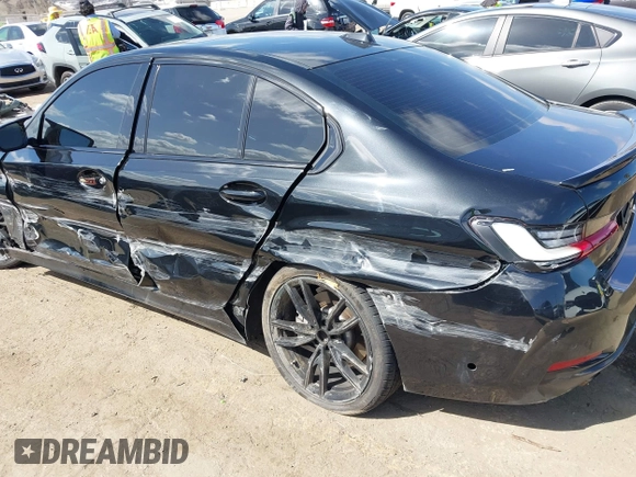 2023 BMW 3 Series 330i with VIN 3MW69FF03P8D45563, listed as a IAAI auction lot 41932536 with 19,496 mi miles and . Bid and sale history available at DreamBid. Image 18.