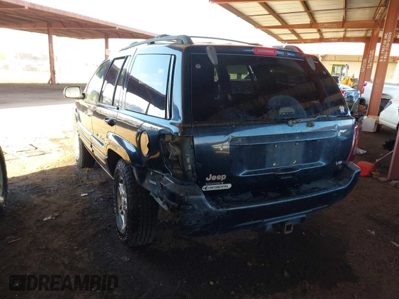 1999 Jeep Grand Cherokee Limited with VIN 1J4GW68N6XC675399, listed as a IAAI auction lot 41745815 with 217,800 mi miles. Bid and sale history available at carsss.com. Image 3.
