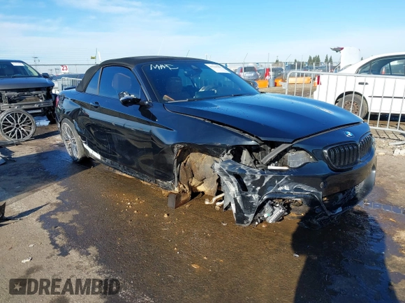 2018 BMW 2 Series M240i with VIN WBA2N1C56JVC27897, listed as a IAAI auction lot 41229981 with 39,492 mi miles. Bid and sale history available at carsss.com. Image 1.