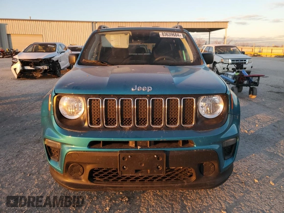 2021 Jeep Renegade Jeepster with VIN ZACNJCAB7MPM26124, listed as a Copart auction lot 83639684 with 53,912 mi miles and Salvage title. Bid and sale history available at DreamBid. Image 5.