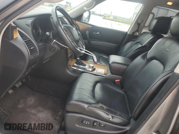 2012 Infiniti QX56 7-passenger z VIN JN8AZ2NE2C9020457, wystawiony jako Copart lot #54940945 z przebiegiem 222 409 mil mil oraz Czysty tytuł • Clean title. Historia ofert i sprzedaży dostępna na DreamBid. Obrazek 7.