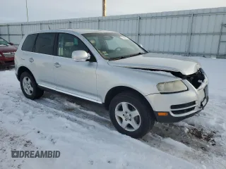 2007 Volkswagen Touareg V6 with VIN WVGZE77L57D000382, listed as a Copart auction lot 41463895 with 140,961 mi miles and Salvage Title. Bid and sale history available at DreamBid. Image 4.
