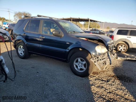 1999 Mercedes-Benz M-Class with VIN 4JGAB54E2XA106113, listed as a Copart auction lot 87996015 with 214,572 mi miles and Salvage Title. Bid and sale history available at carsss.com. Image 4.