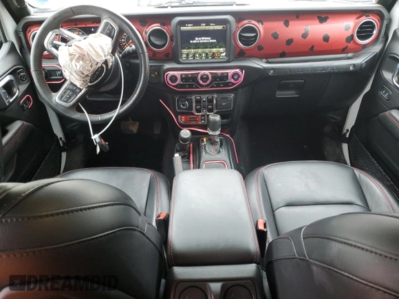 2023 Jeep Wrangler Rubicon with VIN 1C4HJXFGXPW534692, listed as a Copart auction lot 50466225 with 29,619 mi miles and Salvage title. Bid and sale history available at DreamBid. Image 8.