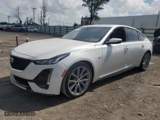 2020 Cadillac CT5 Sport with VIN 1G6DP5RK1L0155856, listed as a Copart auction lot 60001044 with 42,704 mi miles and Non Repairable. Bid and sale history available at carsss.com. Image 1.