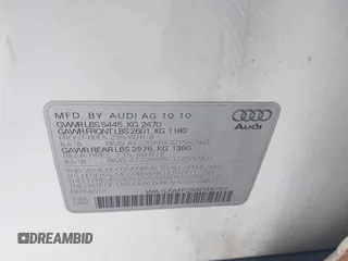 2011 Audi Q5 Premium Plus with VIN WA1LFAFP2BA046782, listed as a IAAI auction lot 42479745 with 178,000 mi miles and . Bid and sale history available at DreamBid. Image 9.
