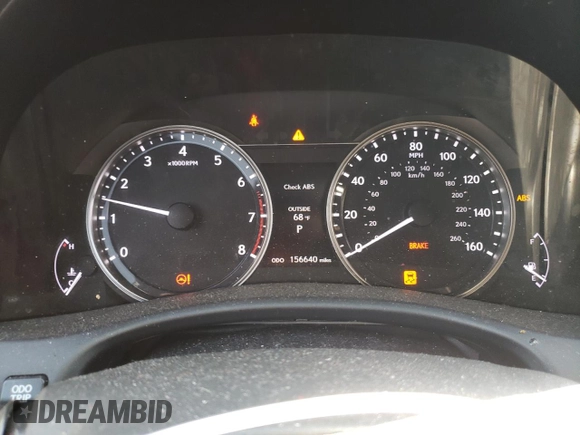 2014 Lexus GS 350 with VIN JTHCE1BL0E5022715, listed as a Copart auction lot 53662495 with 156,640 mi miles and Salvage title. Bid and sale history available at DreamBid. Image 9.