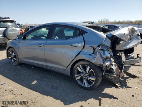 2015 Hyundai Elantra Limited with VIN KMHDH4AE7FU448597, listed as a Copart auction lot 51465445 with 134,500 mi miles and Salvage Title. Bid and sale history available at carsss.com. Image 2.