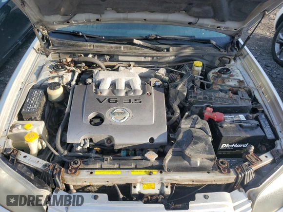 2003 Nissan Maxima SE z VIN JN1DA31D83T505047, wystawiony jako Copart lot #57708995 z przebiegiem 110 054 mil mil oraz Czysty tytuł • Clean title. Historia ofert i sprzedaży dostępna na DreamBid. Obrazek 11.