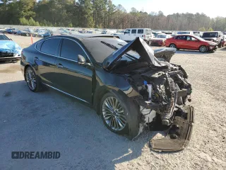 2017 Kia Cadenza Limited with VIN KNALC4J11H5065096, listed as a Copart auction lot 77100924 with 119,805 mi miles and Salvage Title. Bid and sale history available at carsss.com. Image 4.