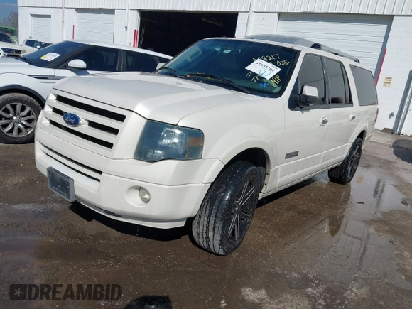 2008 Ford Expedition EL Limited with VIN 1FMFK195X8LA08217, listed as a IAAI auction lot 41638362 with 259,569 mi miles. Bid and sale history available at carsss.com. Image 2.