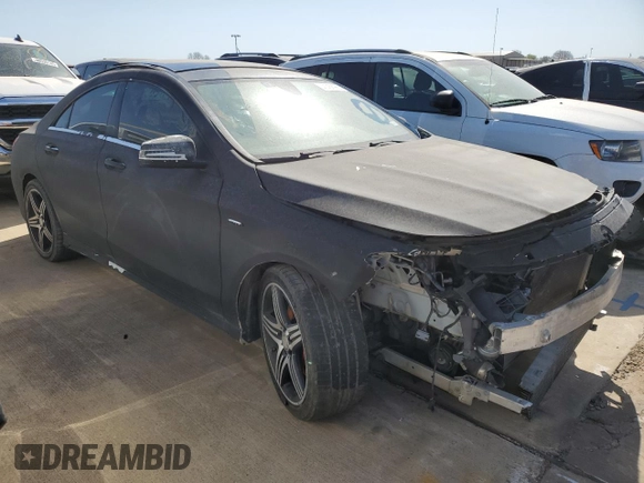 2015 Mercedes-Benz CLA 250 with VIN WDDSJ4EB4FN165302, listed as a Copart auction lot 41458985 with 78,956 mi miles and Salvage Title. Bid and sale history available at DreamBid. Image 4.