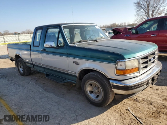 1996 Ford F-150 with VIN 1FTEX15N6TKA55105, listed as a Copart auction lot 83225844 with 206,760 mi miles and Salvage title. Bid and sale history available at DreamBid. Image 4.