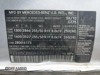 2011 Mercedes-Benz M 350 z VIN 4JGBB5GB8BA626072, wystawiony jako IAAI lot #42222140 z przebiegiem 167 851 mil mil oraz . Historia ofert i sprzedaży dostępna na DreamBid. Obrazek 9.
