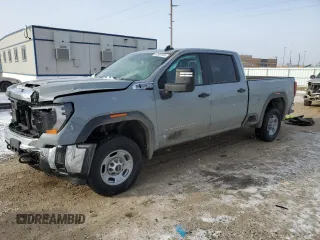 2024 GMC Sierra 2500HD Pro with VIN 1GT49LE75RF455483, listed as a Copart auction lot 87307074 with 6,705 mi miles and Salvage title. Bid and sale history available at DreamBid. Image 1.