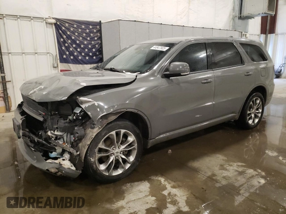 2020 Dodge Durango GT with VIN 1C4RDJDG0LC261429, listed as a Copart auction lot 44947905 with 98,452 mi miles and Salvage title. Bid and sale history available at DreamBid. Image 1.