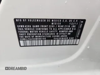 2012 Volkswagen Jetta TDI w/Premium & Nav с VIN 3VWLL7AJ3CM088190, выставлен на аукционе Copart как лот 63841905 с пробегом Не указан миль и Списание • Salvage title. История ставок и продаж доступна на DreamBid. Изображение 12.