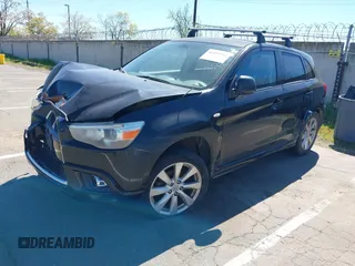 2012 Mitsubishi Outlander Sport SE with VIN JA4AR4AU4CZ004887, listed as a IAAI auction lot 41891518 with 1 mi miles. Bid and sale history available at carsss.com. Image 2.