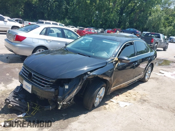 2016 Volkswagen Passat S with VIN 1VWAS7A36GC040993, listed as a IAAI auction lot 40010088 with 105,400 mi miles and . Bid and sale history available at DreamBid. Image 2.